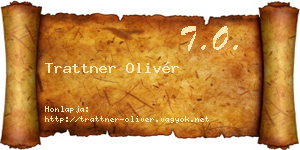 Trattner Olivér névjegykártya